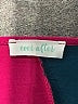 Ever After Color Block Burgundy Short Sleeve Blouse Size S - photo 7