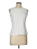 Adrienne Vittadini White Sleeveless Top Size L - photo 1