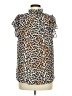 Sugarlips 100% Polyester Animal Print Brown Sleeveless Blouse Size M - photo 2