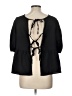Shein 100% Polyester Black 3/4 Sleeve Blouse Size 12 - photo 2