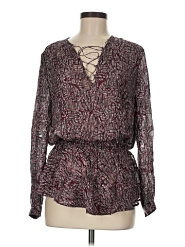Rebecca Minkoff Long Sleeve Silk Top (view 1)