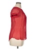 L'Agence Red Short Sleeve Blouse Size XL (4) - photo 4