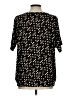 Chico's Stars Black Short Sleeve Blouse Size Lg (2) - photo 2