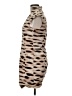 AKRIS 100% Silk Animal Print Tan Casual Dress Size 8 - photo 5