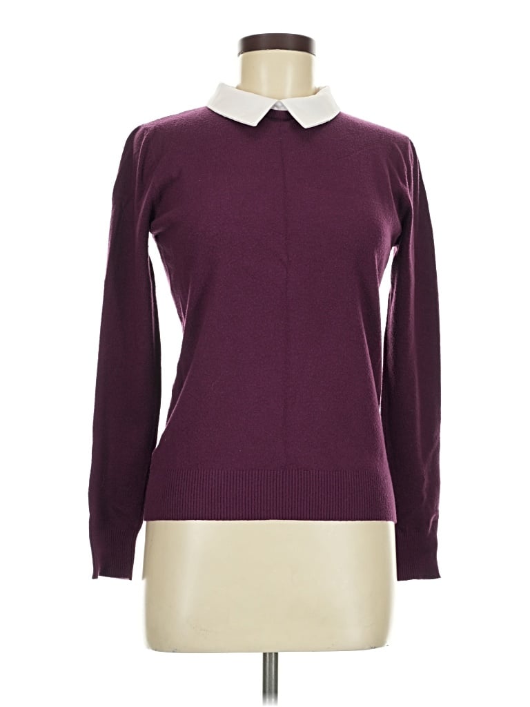 Pre-owned Milano Pullover Sweater In Burgundy