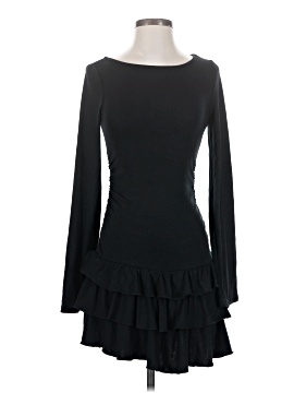 chinese dress ladies Free People black white polka dot long sleeve dress size XS main image 1