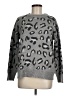 Kendall & Kylie Animal Print Gray Pullover Sweater Size M - photo 1