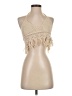 Shein 100% Polyester Tan Sleeveless Top Size 4 - photo 1