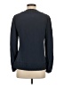 Vineyard Vines 100% Silk Blue Long Sleeve Silk Top Size 4 - photo 2