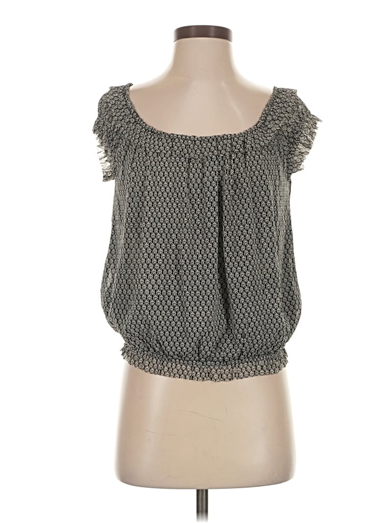 Pre-owned Studio M Sleeveless Blouse In Gray