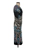 Fire Los Angeles 100% Polyester Graphic Blue Cocktail Dress Size S - photo 4