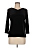 DKNY Black 3/4 Sleeve Top Size M - photo 1