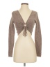 pretty garbage Brown Long Sleeve Top Size S - photo 1