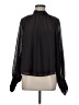 CeCe Black Long Sleeve Blouse Size M - photo 1