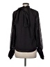 CeCe Black Long Sleeve Blouse Size M - photo 2