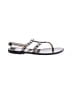 No.6 Store Metallic Silver Brown Sandals Size 4 - photo 1