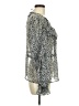 Topshop 100% Polyester Silver Long Sleeve Blouse Size 8 - photo 4