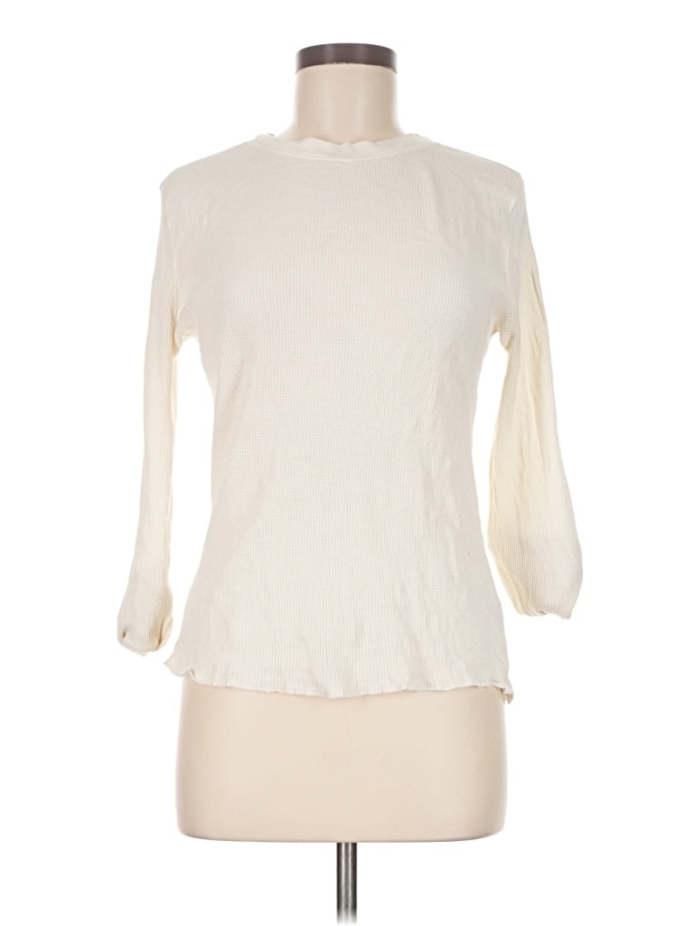 Pre-owned Jenni Kayne 3/4 Sleeve T-shirt In White