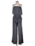 Zoa 100% Polyester Solid Gray Jumpsuit Size S - photo 1