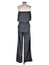 Zoa 100% Polyester Solid Gray Jumpsuit Size S - photo 2