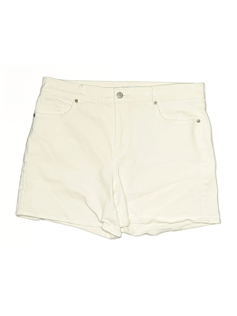 Pre-owned Ann Taylor Loft Khaki Shorts In White