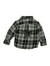 Mish 100% Cotton Plaid Green Gray Long Sleeve Button-Down Shirt Size 5 - photo 2