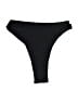 Double Zero Solid Black Swimsuit Bottoms Size S - photo 2