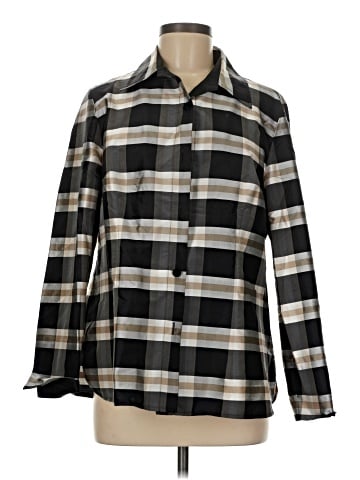 Nina Mclemore Long Sleeve Silk Top (view 1)