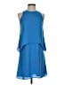 Ann Taylor 100% Polyester Solid Blue Cocktail Dress Size XS - photo 1
