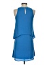 Ann Taylor 100% Polyester Solid Blue Cocktail Dress Size XS - photo 2
