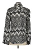 J.Crew 100% Linen Chevron-herringbone Black Long Sleeve Blouse Size 4 - photo 2