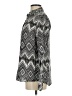J.Crew 100% Linen Chevron-herringbone Black Long Sleeve Blouse Size 4 - photo 5