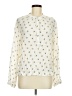 Gap 100% Viscose Rayon Print Ivory Long Sleeve Blouse Size M - photo 1