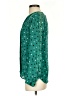 J.Crew 100% Silk Polka Dots Teal Long Sleeve Silk Top Size 0 - photo 5