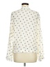 Gap 100% Viscose Rayon Print Ivory Long Sleeve Blouse Size M - photo 2