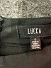 LUCCA 100% Polyester Solid Black Romper Size S - photo 4