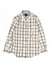 Tommy Hilfiger 100% Cotton Plaid Ivory Long Sleeve Button-Down Shirt Size 6 - photo 1