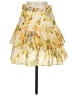 Beulah Style Floral Yellow Formal Skirt Size S - photo 1