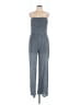 Wild Fable 100% Recycled Polyester Metallic Silver Jumpsuit Size L - photo 1