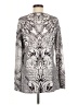 One World Silver Long Sleeve Blouse Size M - photo 2