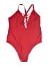 Ekouaer Solid Red One Piece Swimsuit Size XL - photo 1
