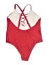 Ekouaer Solid Red One Piece Swimsuit Size XL - photo 2