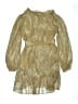 Intermix Gold Tan Cocktail Dress Size 0 - photo 2
