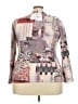 Assorted Brands Graphic Burgundy Pink Long Sleeve Blouse Size 20 - photo 2