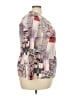 Assorted Brands Graphic Burgundy Pink Long Sleeve Blouse Size 20 - photo 4