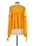 Tularosa 100% Polyester Yellow 3/4 Sleeve Blouse Size S - photo 2