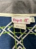 Top It Off 100% Cotton Blue 3/4 Sleeve Blouse Size XS - photo 7
