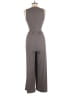 Unbranded 100% Polyester Solid Gray Jumpsuit Size L - photo 2