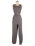 Unbranded 100% Polyester Solid Gray Jumpsuit Size L - photo 1