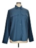 Unbranded Solid Blue Long Sleeve Blouse Size XL - photo 1